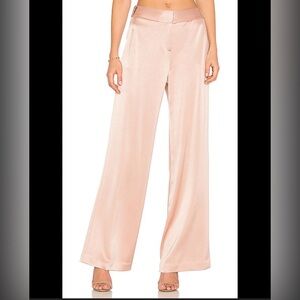 Halston heritage almond wide leg trouser pants size 8
